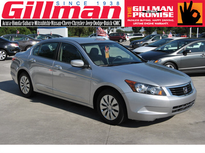 honda accord 2009 silver sedan lx gasoline 4 cylinders front wheel drive 5 speed automatic 77099