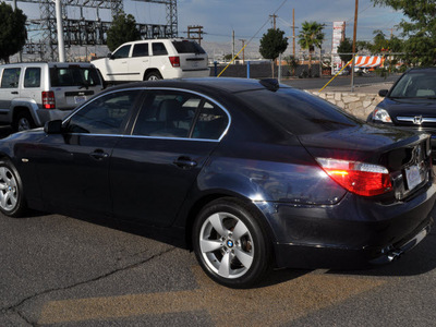 bmw 525i 2007 blue sedan gasoline 6 cylinders rear wheel drive automatic 79925