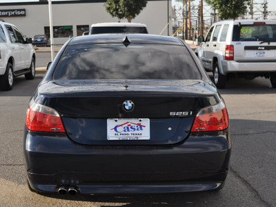 bmw 525i 2007 blue sedan gasoline 6 cylinders rear wheel drive automatic 79925