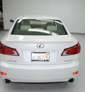 lexus is 250 2010 white sedan gasoline 6 cylinders rear wheel drive automatic 91731