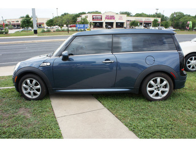 mini cooper clubman 2009 blue hatchback gasoline 4 cylinders front wheel drive 6 speed manual 78748
