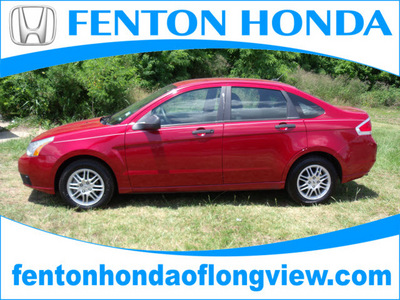 ford focus 2010 red sedan se gasoline 4 cylinders front wheel drive automatic 75606