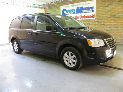 chrysler town and country 2008 black van touring gasoline 6 cylinders front wheel drive automatic 44883