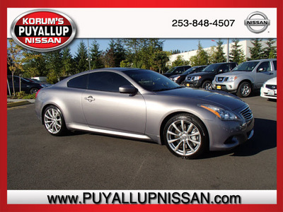 infiniti g37 2008 gray coupe sport gasoline 6 cylinders rear wheel drive 6 speed manual 98371