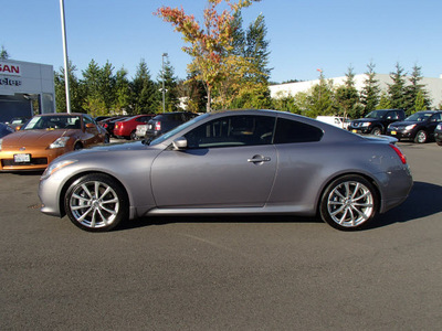 infiniti g37 2008 gray coupe sport gasoline 6 cylinders rear wheel drive 6 speed manual 98371