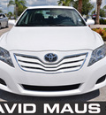 toyota camry 2010 white sedan le gasoline 4 cylinders front wheel drive automatic 32771