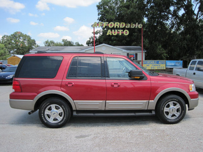 ford expedition 2003 red suv eddie bauer gasoline 8 cylinders sohc rear wheel drive automatic with overdrive 77379