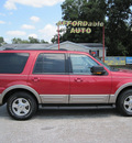 ford expedition 2003 red suv eddie bauer gasoline 8 cylinders sohc rear wheel drive automatic with overdrive 77379