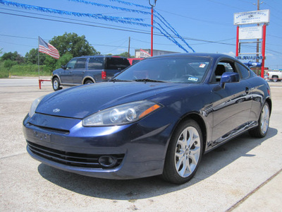 hyundai tiburon 2007 blue coupe gt gasoline 6 cylinders front wheel drive 6 speed manual 77379