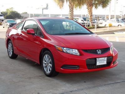 honda civic 2012 red coupe ex l w navi 4 cylinders automatic with overdrive 77074