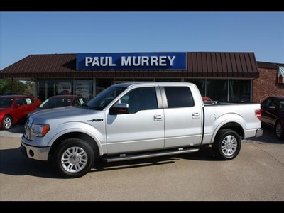 ford f 150 2010 silver pickup truck lariat flex fuel 8 cylinders 2 wheel drive automatic 75142