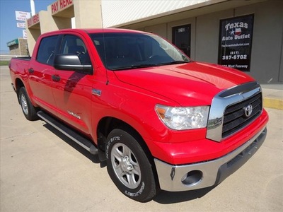 toyota tundra 2008 red pickup truck grade 8 cylinders 5 speed automatic 76108