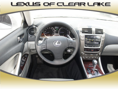 lexus is 250 2006 lt  gray sedan gasoline 6 cylinders rear wheel drive automatic 77546