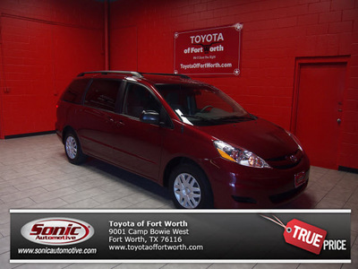 toyota sienna 2010 dk  red van le 7 passenger gasoline 6 cylinders front wheel drive automatic 76116