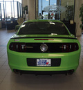 ford mustang 2013 green coupe boss 302 gasoline 8 cylinders rear wheel drive 6 speed manual 76108