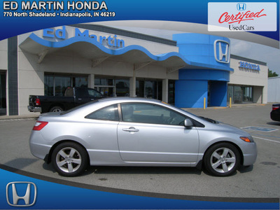 honda civic 2008 silver coupe ex l gasoline 4 cylinders front wheel drive automatic 46219