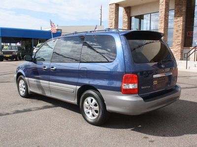 kia sedona 2004 blue van ex gasoline 6 cylinders front wheel drive automatic with overdrive 80229