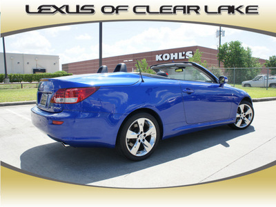 lexus is 250c 2010 blue gasoline 6 cylinders rear wheel drive automatic 77546