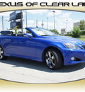 lexus is 250c 2010 blue gasoline 6 cylinders rear wheel drive automatic 77546