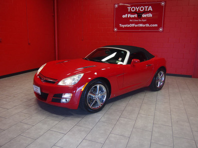 saturn sky 2007 red gasoline 4 cylinders rear wheel drive automatic 76116