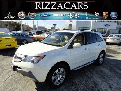 acura mdx 2009 white suv tech awd gasoline 6 cylinders all whee drive automatic with overdrive 60546