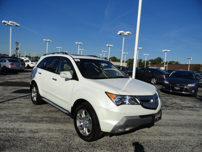 acura mdx 2009 white suv tech awd gasoline 6 cylinders all whee drive automatic with overdrive 60546