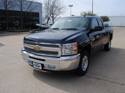 chevrolet silverado 1500 2012 blue pickup truck flex fuel 8 cylinders 2 wheel drive automatic 75075