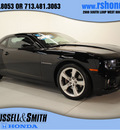 chevrolet camaro 2010 black coupe ss gasoline 8 cylinders rear wheel drive 6 speed manual 77025
