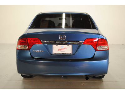 honda civic 2009 blue sedan lx gasoline 4 cylinders front wheel drive automatic 77025