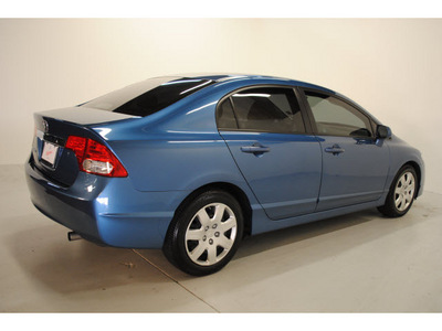 honda civic 2009 blue sedan lx gasoline 4 cylinders front wheel drive automatic 77025