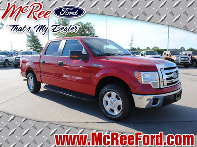 ford f 150 2010 dk  red xlt flex fuel 8 cylinders 2 wheel drive automatic with overdrive 77539