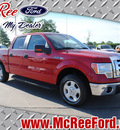 ford f 150 2010 dk  red xlt flex fuel 8 cylinders 2 wheel drive automatic with overdrive 77539