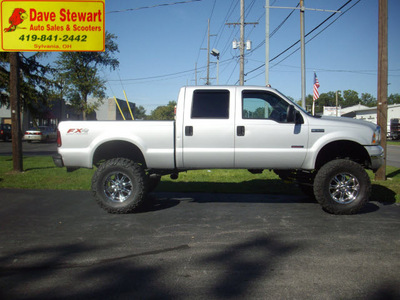ford f 250 2006 silver xlt super duty fx4 diesel 8 cylinders 4 wheel drive automatic 43560
