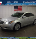 buick regal 2011 silver sedan cxl turbo gasoline 4 cylinders front wheel drive automatic 76108