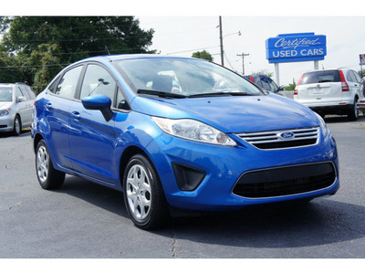 ford fiesta 2011 blue sedan se gasoline 4 cylinders front wheel drive automatic 28677