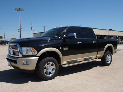 ram ram pickup 3500 2012 black laramie longhorn diesel 6 cylinders 4 wheel drive automatic 76011