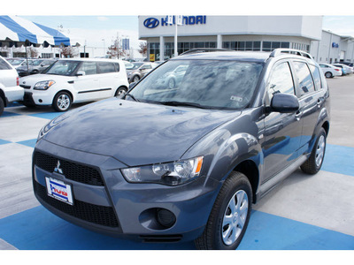 mitsubishi outlander 2012 gray suv es gasoline 4 cylinders front wheel drive automatic 77094