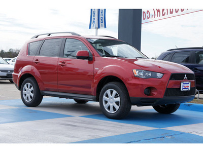 mitsubishi outlander 2012 dk  red suv es gasoline 4 cylinders front wheel drive automatic 77094