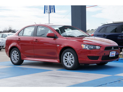 mitsubishi lancer 2012 dk  red sedan gasoline 4 cylinders front wheel drive automatic 77094