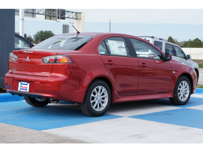mitsubishi lancer 2012 dk  red sedan gasoline 4 cylinders front wheel drive automatic 77094