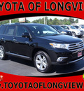 toyota highlander 2012 black suv limited gasoline 6 cylinders front wheel drive automatic 75604