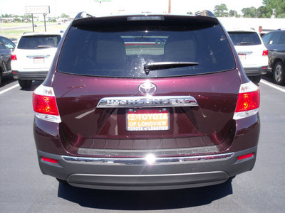 toyota highlander 2012 dk  red suv gasoline 6 cylinders front wheel drive automatic 75604