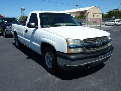 chevrolet silverado 1500 2003 white pickup truck work truck flex fuel 8 cylinders rear wheel drive automatic 76234