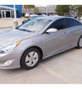 hyundai sonata hybrid 2012 silver sedan hybrid 4 cylinders front wheel drive automatic 77074