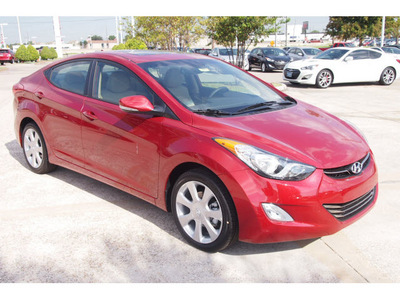 hyundai elantra 2013 red sedan limited gasoline 4 cylinders front wheel drive automatic 77074