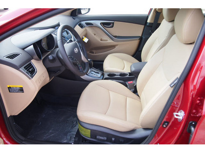 hyundai elantra 2013 red sedan limited gasoline 4 cylinders front wheel drive automatic 77074
