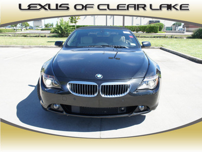 bmw 6 series 2007 black 650i gasoline 8 cylinders rear wheel drive automatic 77546