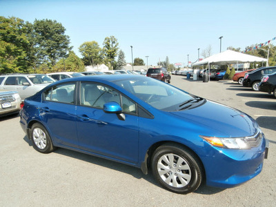 honda civic 2012 blue sedan lx gasoline 4 cylinders front wheel drive automatic 13502