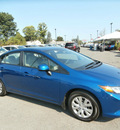 honda civic 2012 blue sedan lx gasoline 4 cylinders front wheel drive automatic 13502