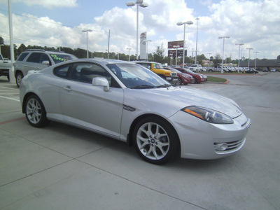 hyundai tiburon 2008 silver coupe gt gasoline 6 cylinders front wheel drive automatic 75503